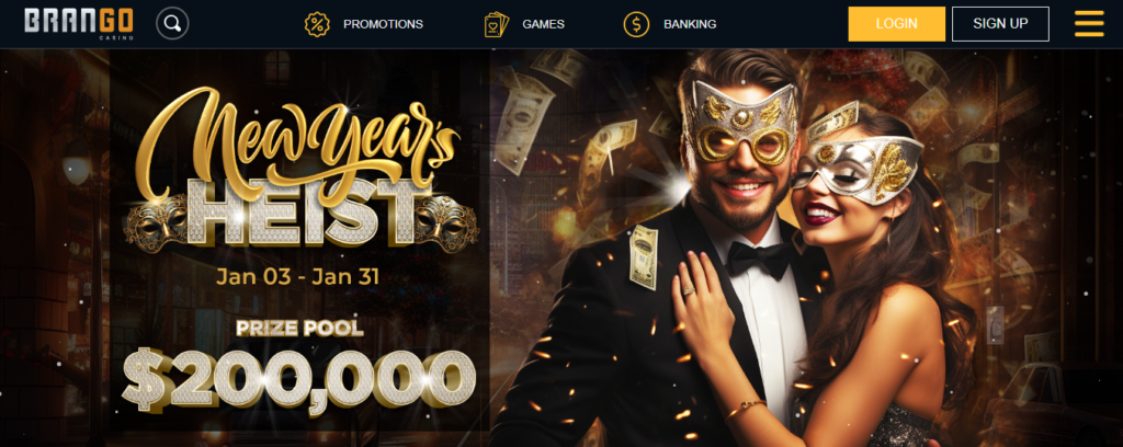 Brango Casino homepage